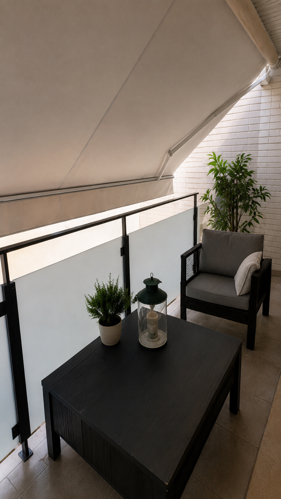 Terraza cubierta del piso en venta en Viladecans